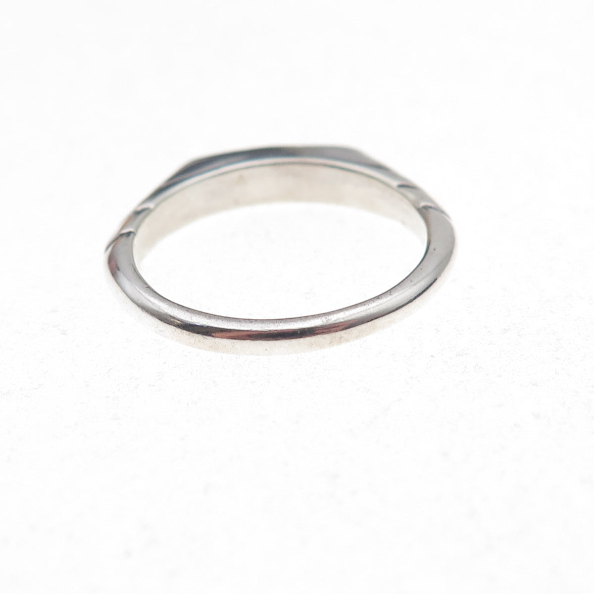 Carolyn Pollack Sterling Silver Vintage Real Lapis Inlay Stackable Ring Size 7