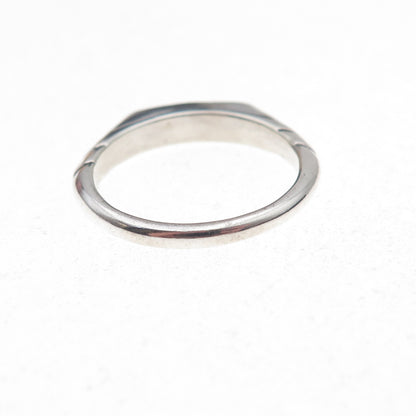 Carolyn Pollack Sterling Silver Vintage Real Lapis Inlay Stackable Ring Size 7