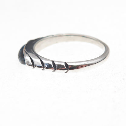 Carolyn Pollack Sterling Silver Vintage Real Lapis Inlay Stackable Ring Size 7