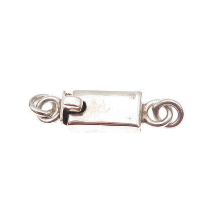 925 Sterling Silver Vintage CII Mexico Bracelet / Necklace Box Lock Clasp