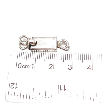 925 Sterling Silver Vintage CII Mexico Bracelet / Necklace Box Lock Clasp