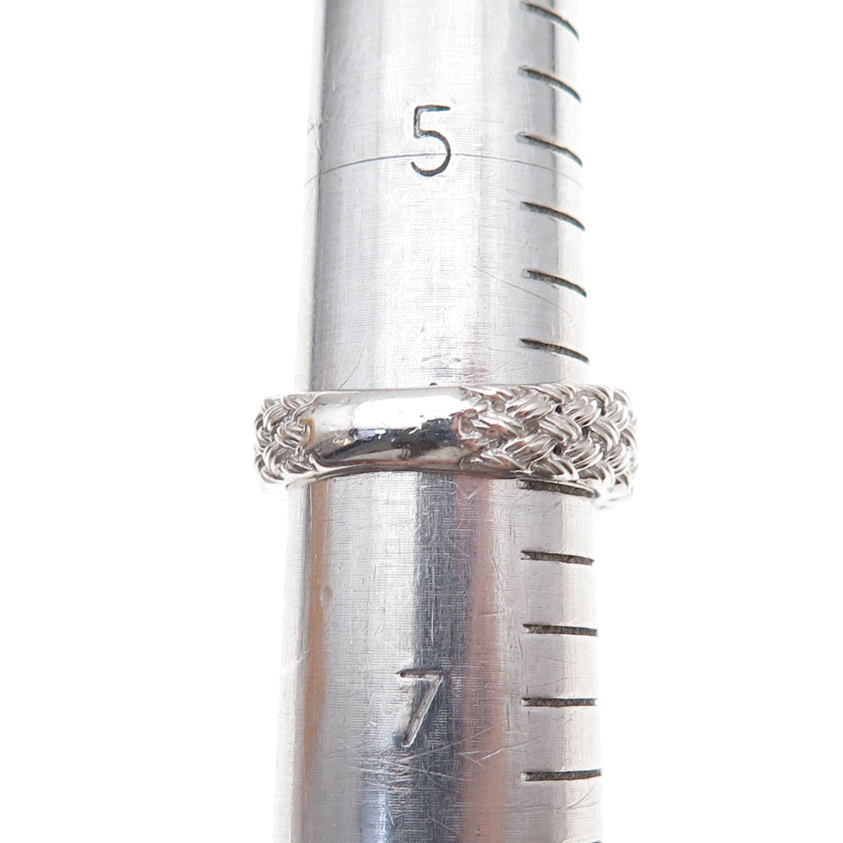 J. Stella 925 Sterling Silver Real Round-Cut Blue Diamond Heart Ring Size 6.25