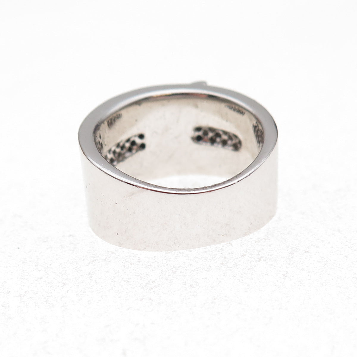 925 Sterling Silver Mexico Real Round-Cut Diamond Starburst Ring Size 7