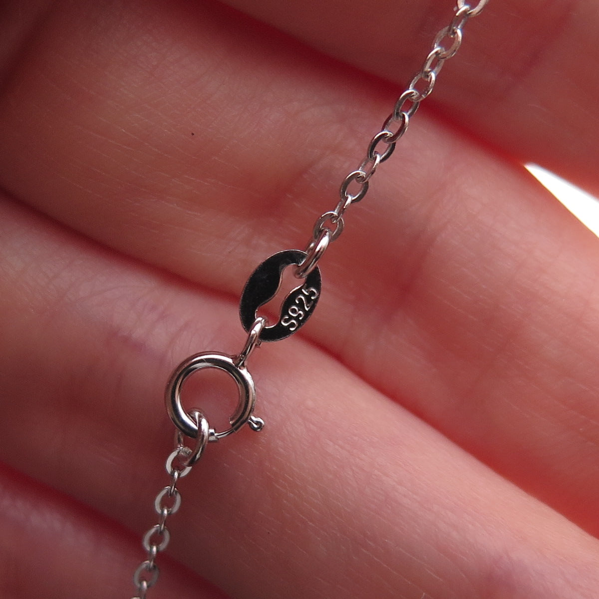 925 Sterling Silver Round-Cut C Z Boy Cable Chain Necklace 18"