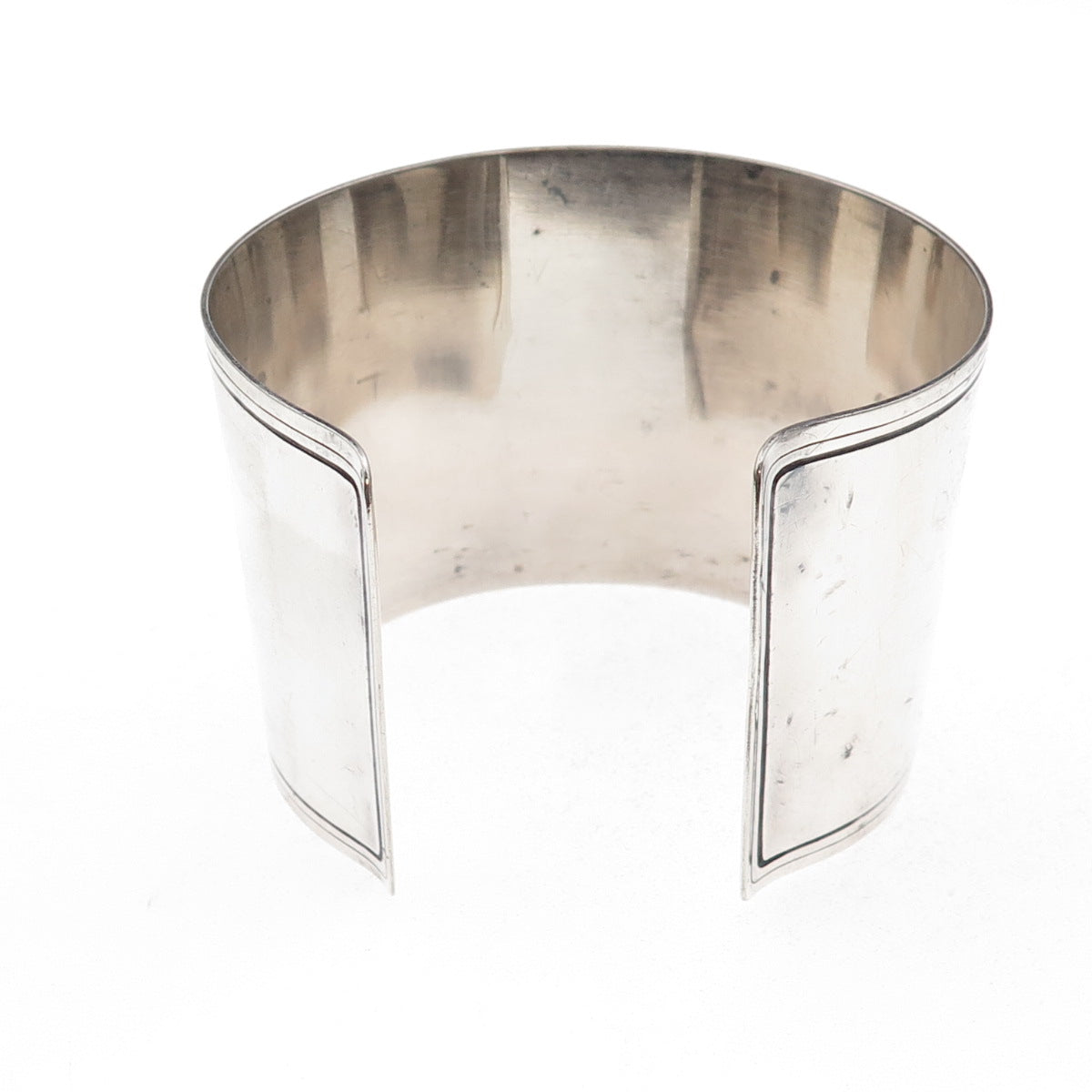 Georg Jensen Sterling Antique Denmark Bird Adjustable Wide Cuff Bracelet 7" #58