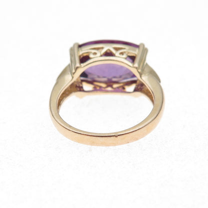 Ross Simons 925 Sterling Real Diamond & Lab-Created Peacock Sapphire Ring Size 6