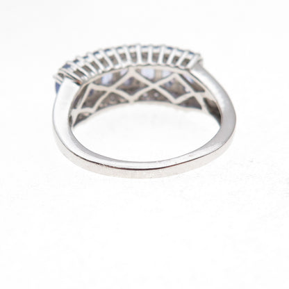 Chuck Clemency 925 Sterling Silver Real Tanzanite Ring Size 7.75