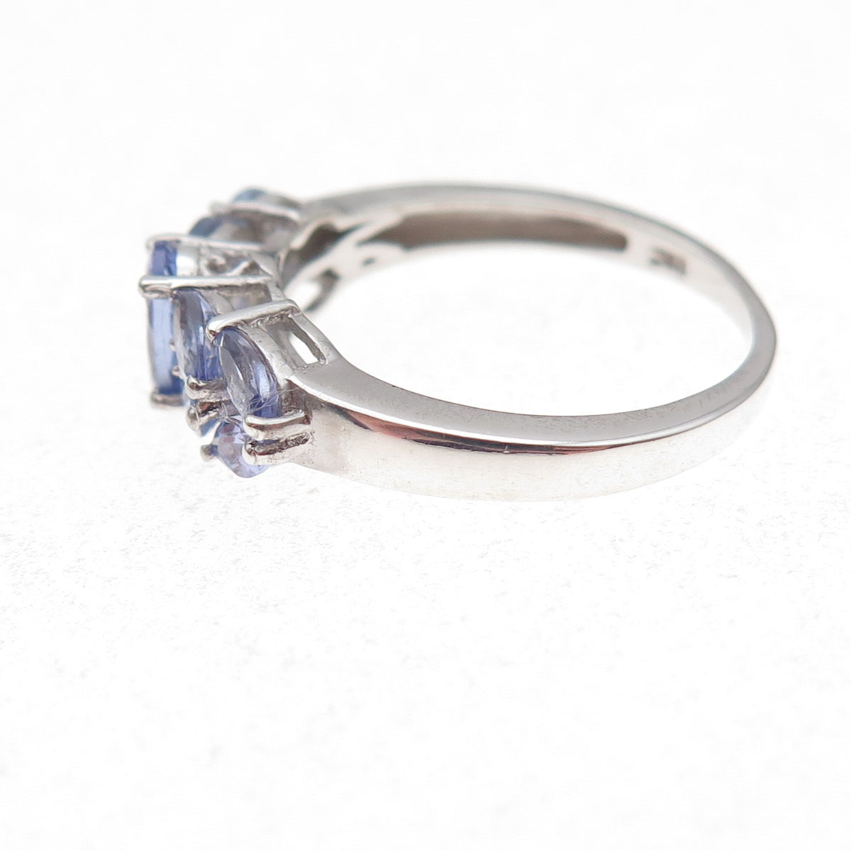Chuck Clemency 925 Sterling Silver Real Tanzanite Ring Size 6.75