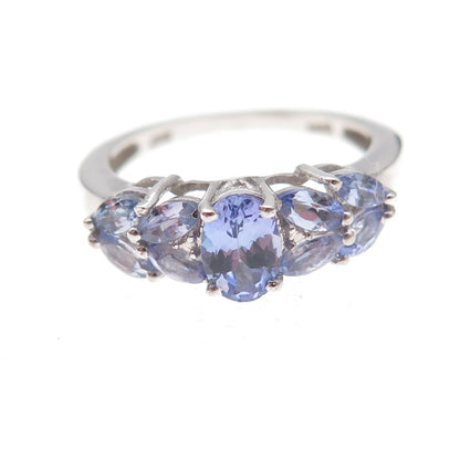 Chuck Clemency 925 Sterling Silver Real Tanzanite Ring Size 6.75
