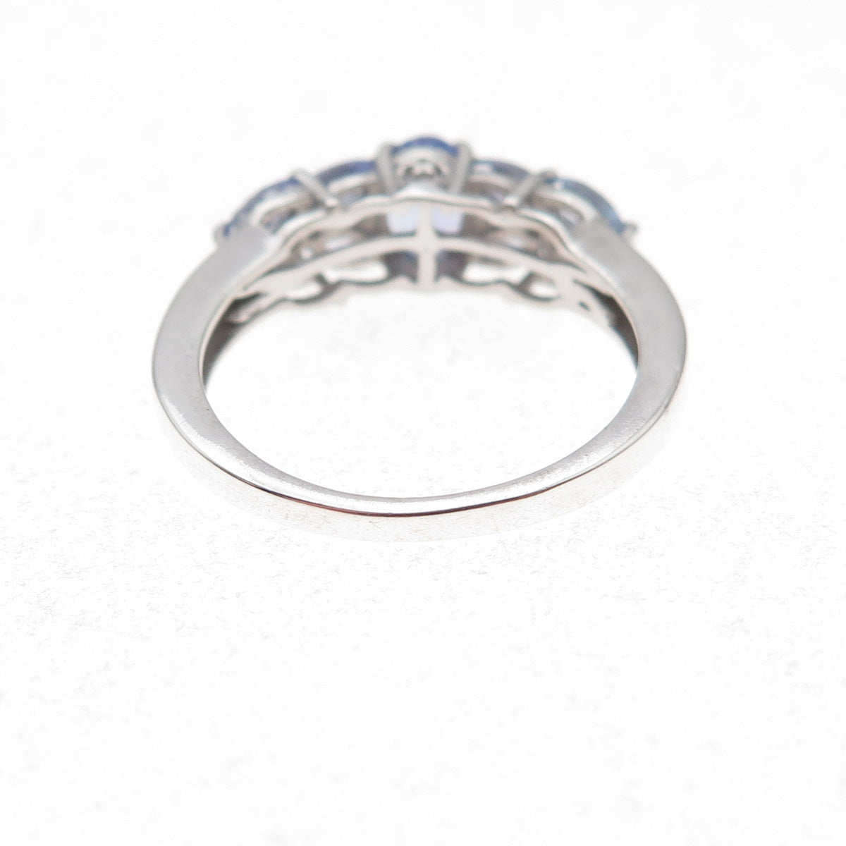Chuck Clemency 925 Sterling Silver Real Tanzanite Ring Size 6.75