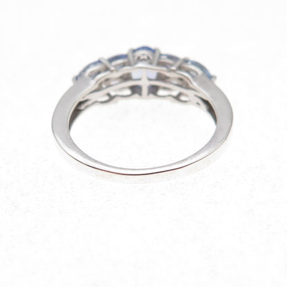 Chuck Clemency 925 Sterling Silver Real Tanzanite Ring Size 6.75
