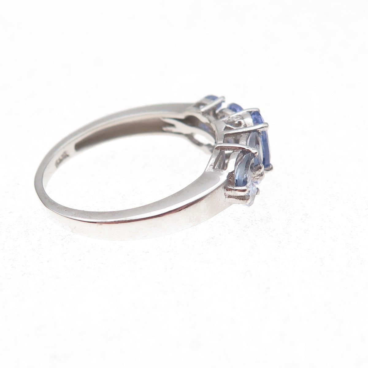 Chuck Clemency 925 Sterling Silver Real Tanzanite Ring Size 6.75