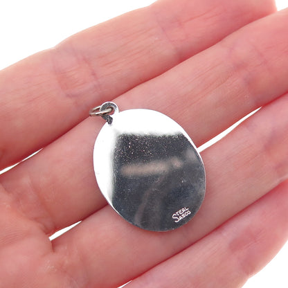 Sasco 925 Sterling Silver Vintage Aloha Hawaii Hula Dancer Charm Pendant