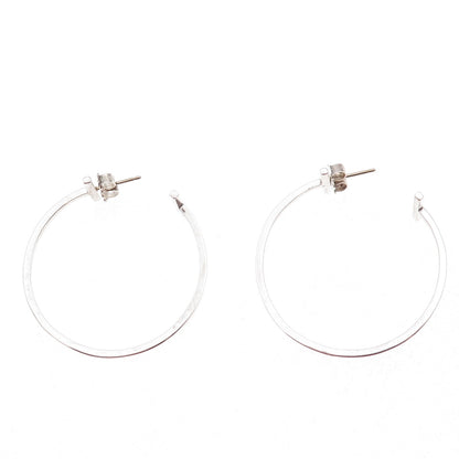Tiffany & Co. 925 Sterling Silver Vintage T Wire Hoop Earrings