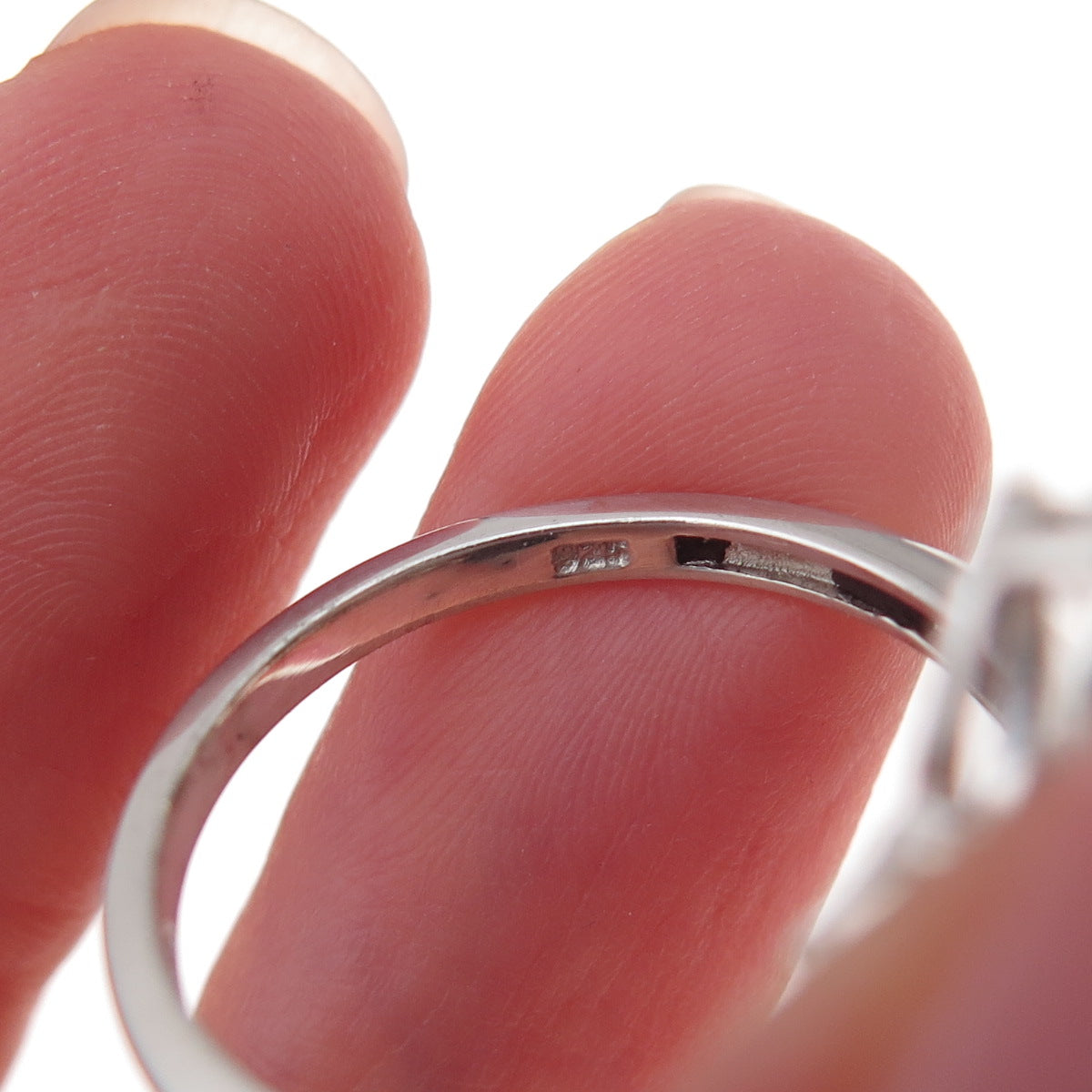 Chuck Clemency 925 Sterling Silver Real Iolite Bypass Ring Size 8.25