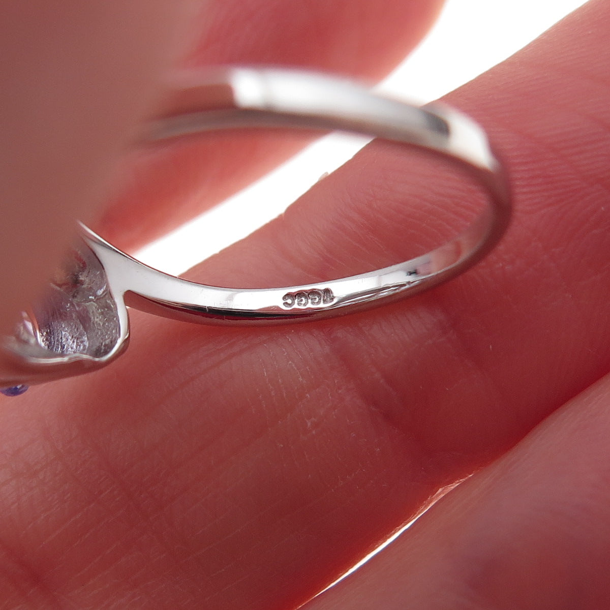 925 Sterling Silver Real Oval-Cut Tanzanite Ring Size 8.25