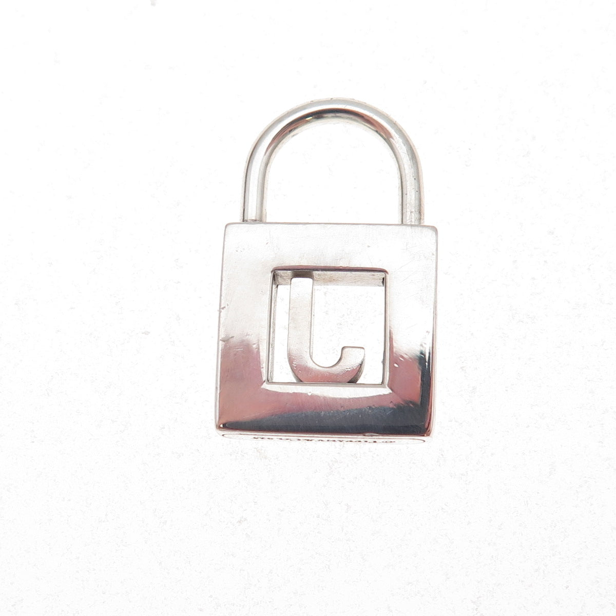 Tiffany & Co. 925 Sterling Silver Vintage Letter J Padlock Charm Pendant