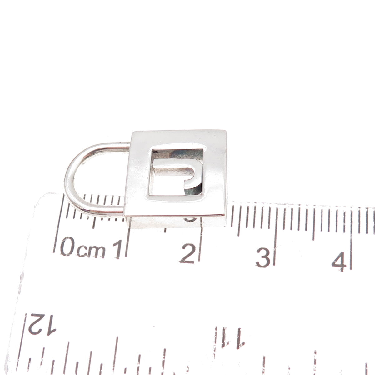 Tiffany & Co. 925 Sterling Silver Vintage Letter J Padlock Charm Pendant