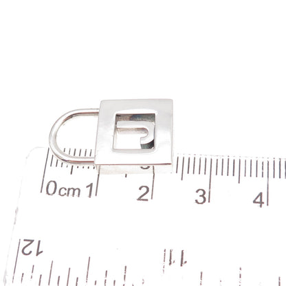 Tiffany & Co. 925 Sterling Silver Vintage Letter J Padlock Charm Pendant