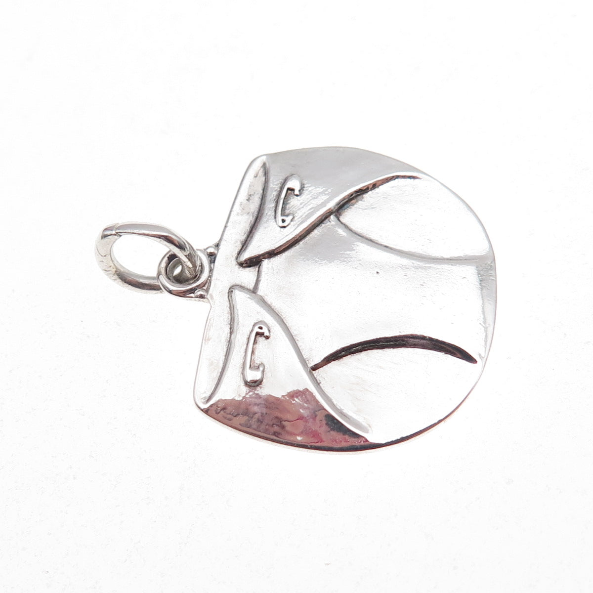 925 Sterling Silver Vintage Baby Diaper Oxidized Charm Pendant