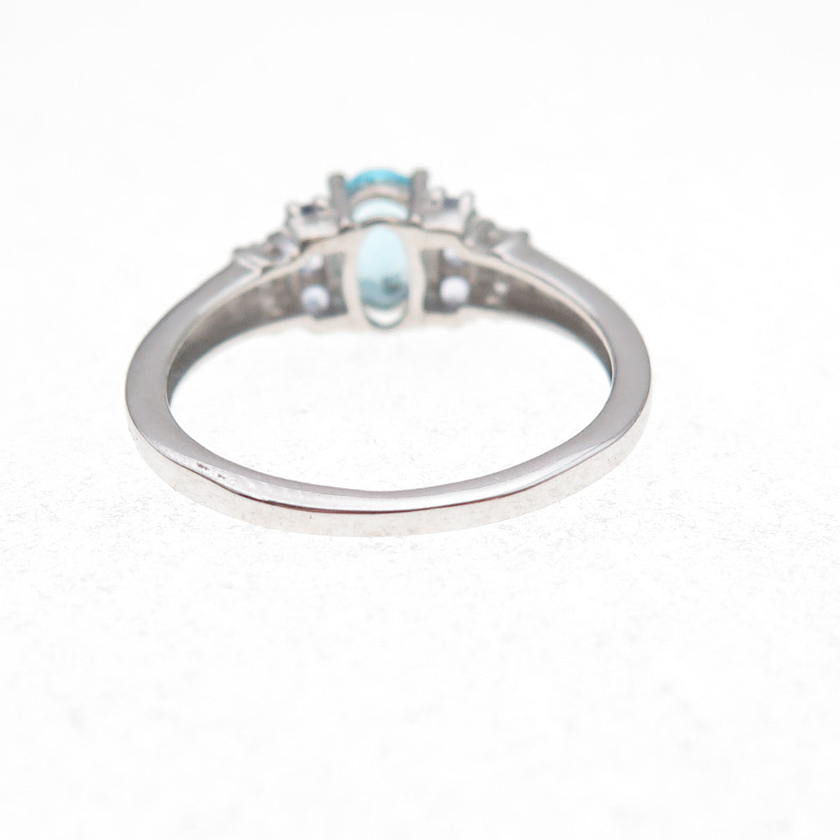 Chuck Clemency 925 Sterling Real Diamond Blue Tourmaline & Tanzanite Ring Size 8
