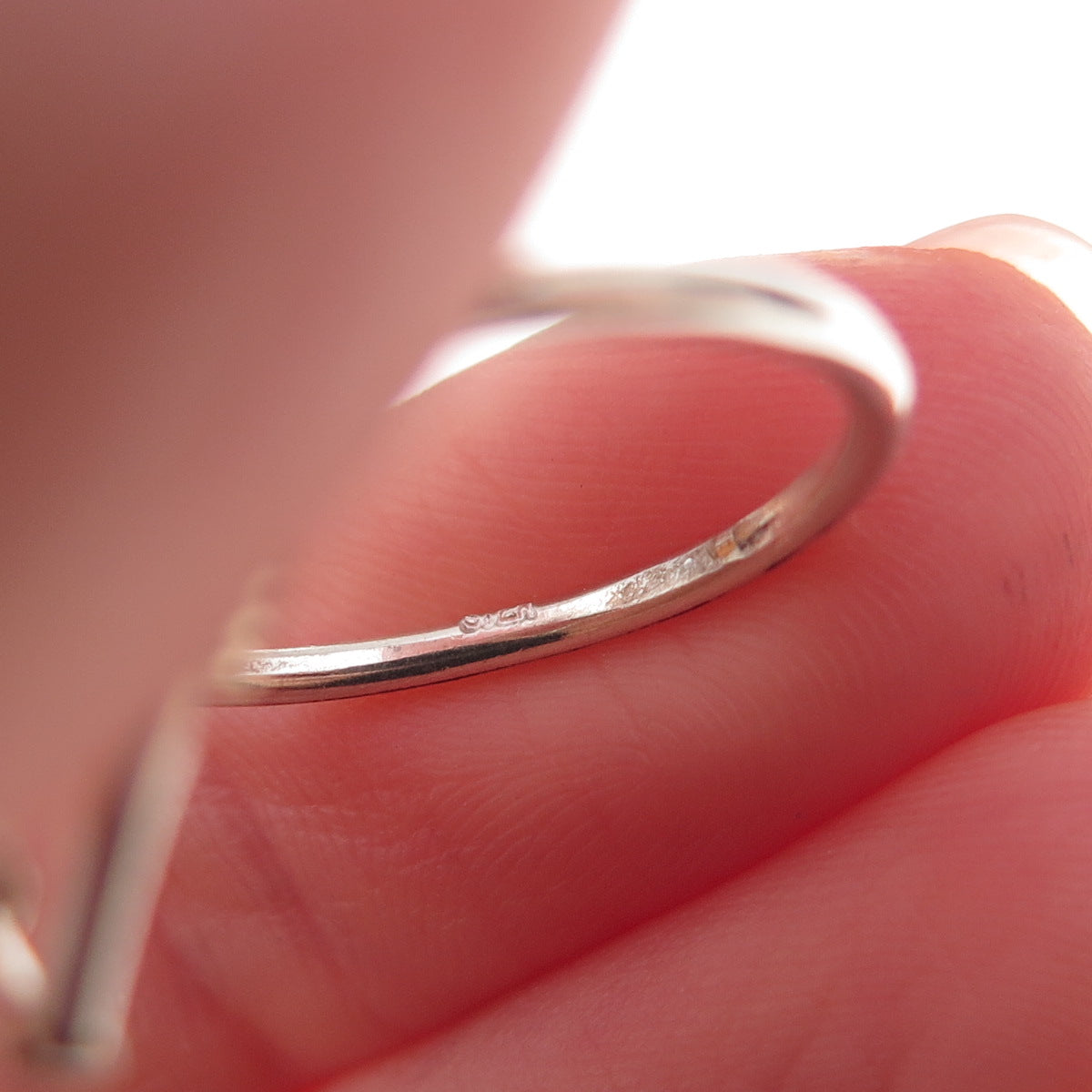 925 Sterling Silver Gold Filled Vintage Modernist Ring Size 7