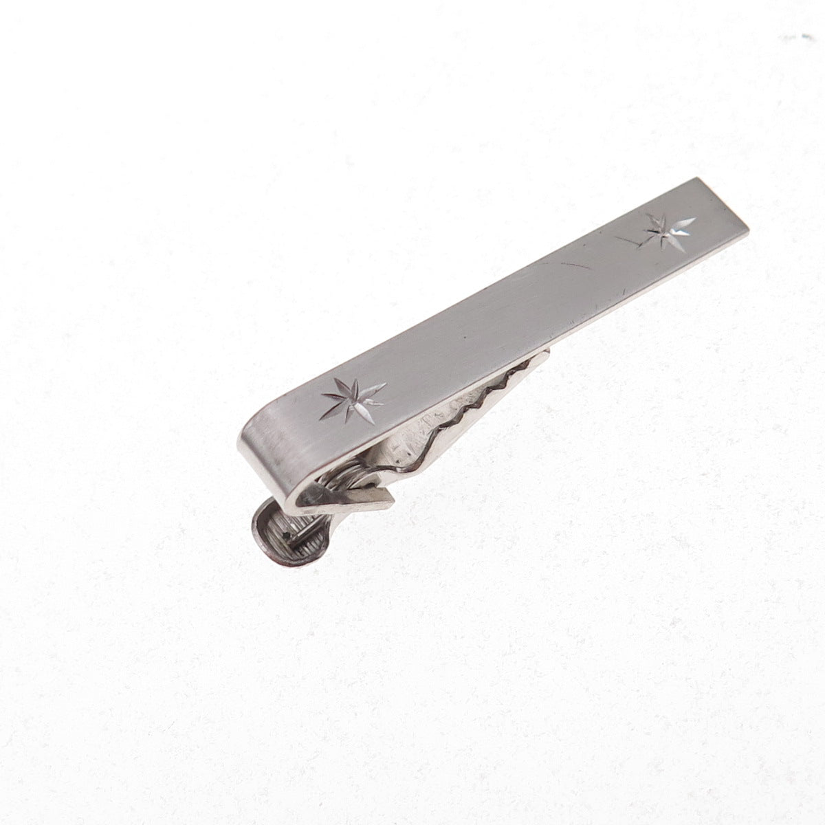 925 Sterling Silver Antique Art Deco Starburst Tie Clip
