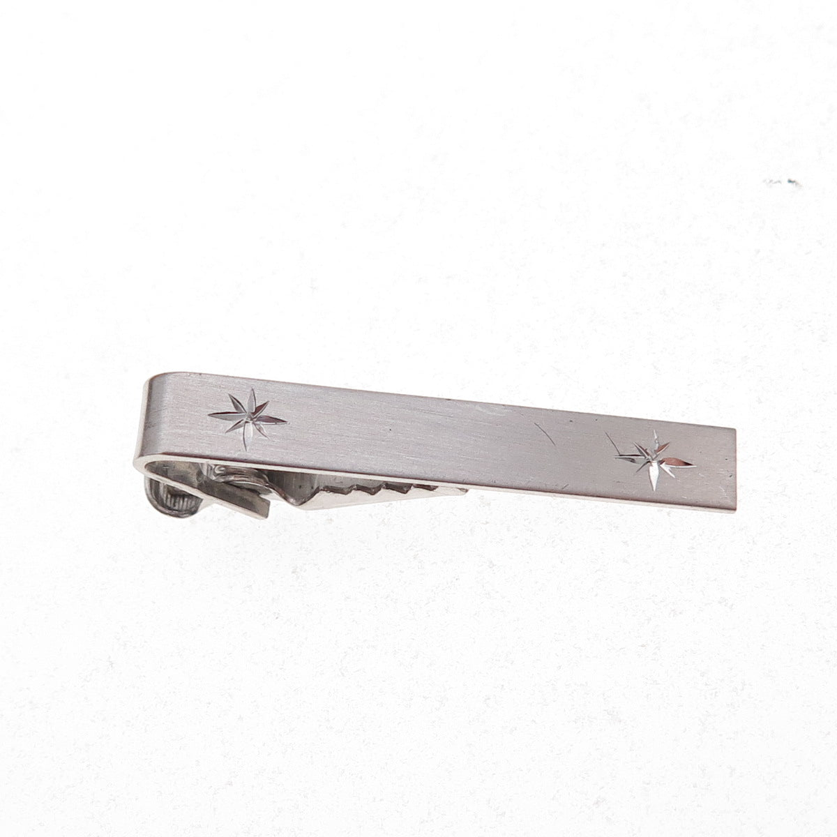 925 Sterling Silver Antique Art Deco Starburst Tie Clip