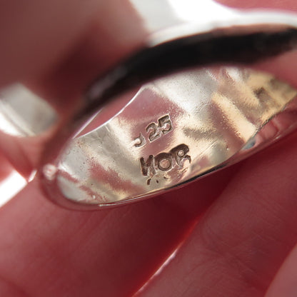 House of Bangles 925 Sterling Silver Vintage Mexico Modernist Ring Size 6.25
