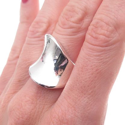House of Bangles 925 Sterling Silver Vintage Mexico Modernist Ring Size 6.25