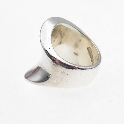 House of Bangles 925 Sterling Silver Vintage Mexico Modernist Ring Size 6.25