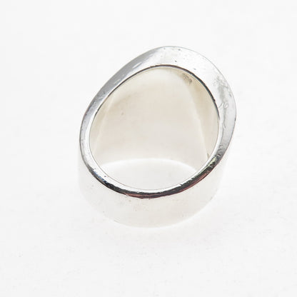 House of Bangles 925 Sterling Silver Vintage Mexico Modernist Ring Size 6.25