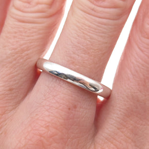 Michelle Albala 925 Sterling Silver Vintage Classic Wedding Band Ring Size 9.25