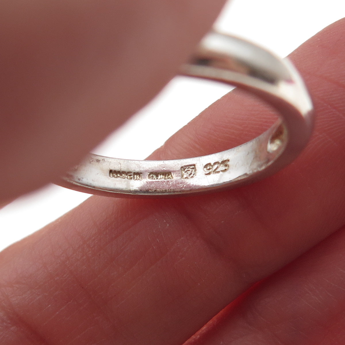 Michelle Albala 925 Sterling Silver Vintage Classic Wedding Band Ring Size 9.25