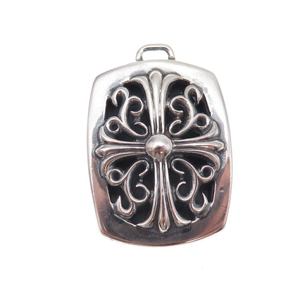 Chrome Hearts 925 Sterling Silver Vintage 2006 Cross Keeper Pendant