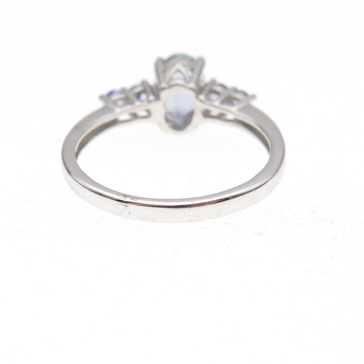 Chuck Clemency 925 Sterling Silver Real Iolite & Tanzanite Ring Size 8