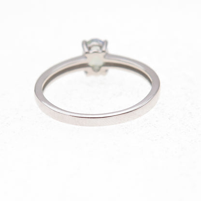 925 Sterling Silver Real Oval-Cut Iolite Ring Size 8