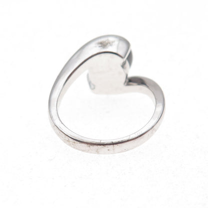 Honora 925 Sterling Silver Real Tahitian Pearl Bypass Ring Size 7