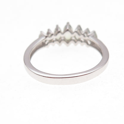 Chuck Clemency 925 Sterling Silver Real Green Amethyst Ring Size 8.25