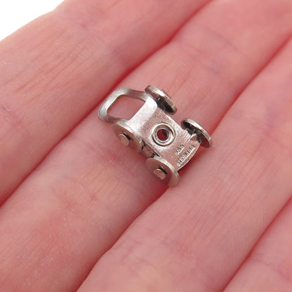 Paye & Baker 925 Sterling Silver Antique Art Deco Baby Carriage 3D Charm Pendant