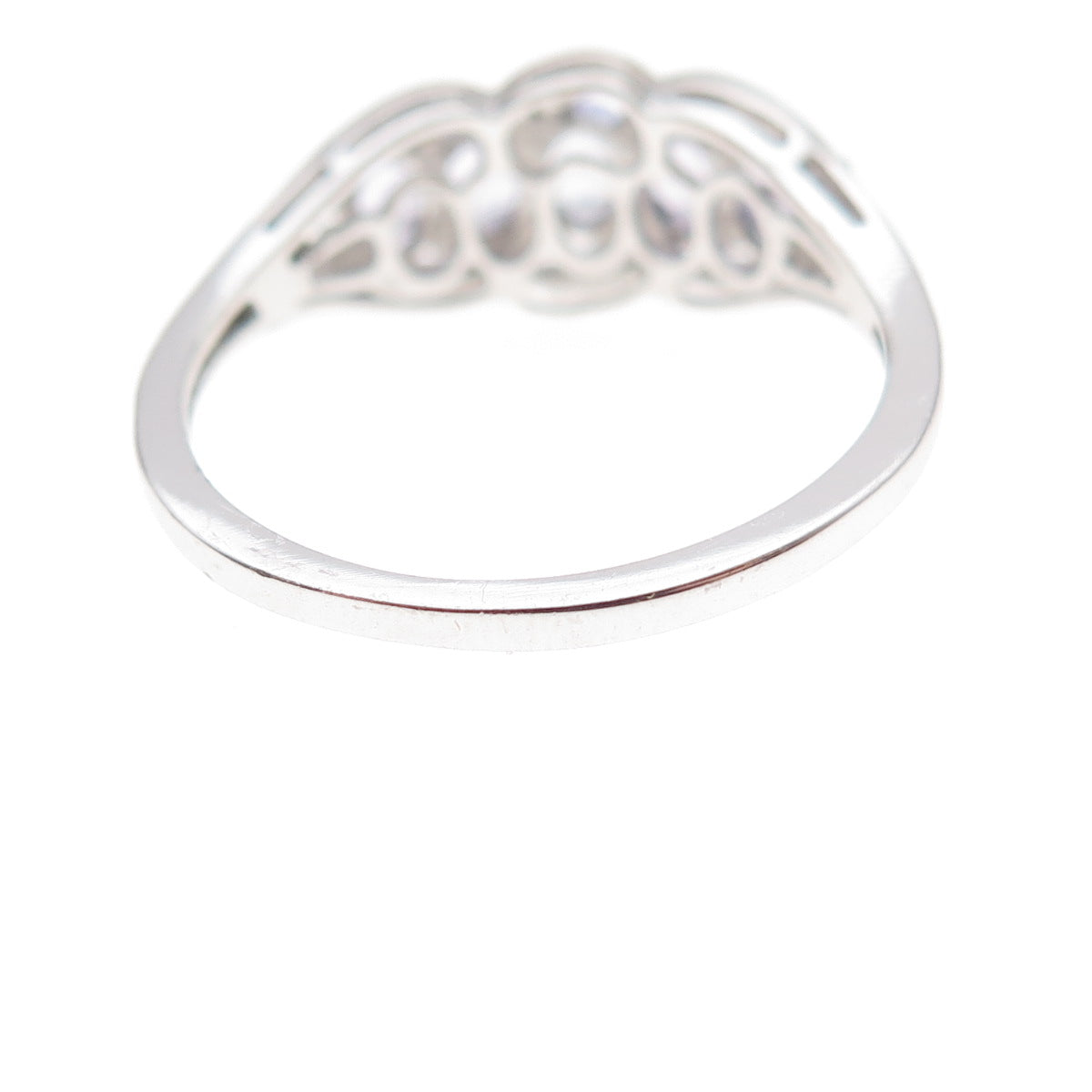 Chuck Clemency 925 Sterling Silver Real Diamond & Tanzanite Ring Size 8.25