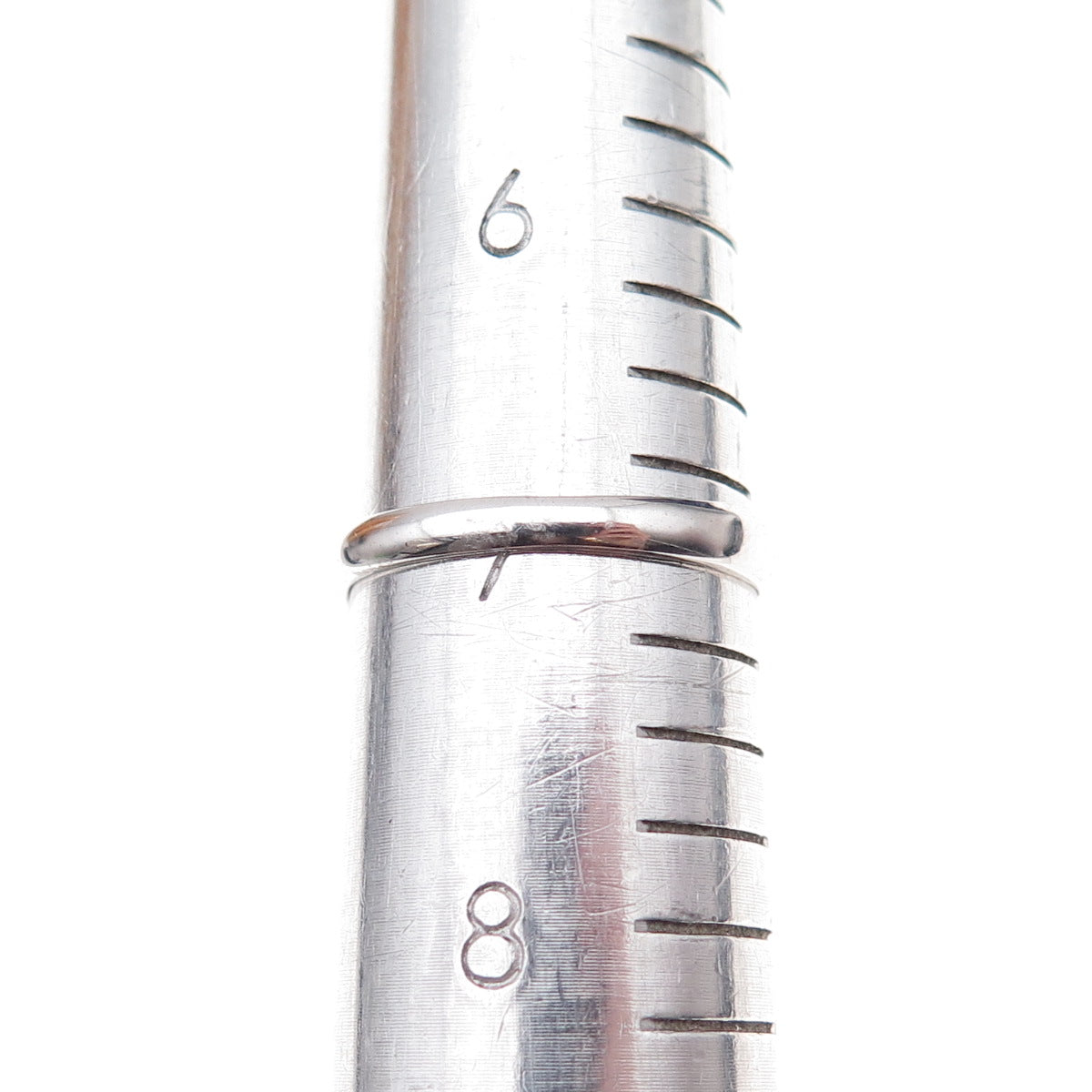 925 Sterling Silver Mexico Real Round-Cut Diamond Bypass Ring Size 7