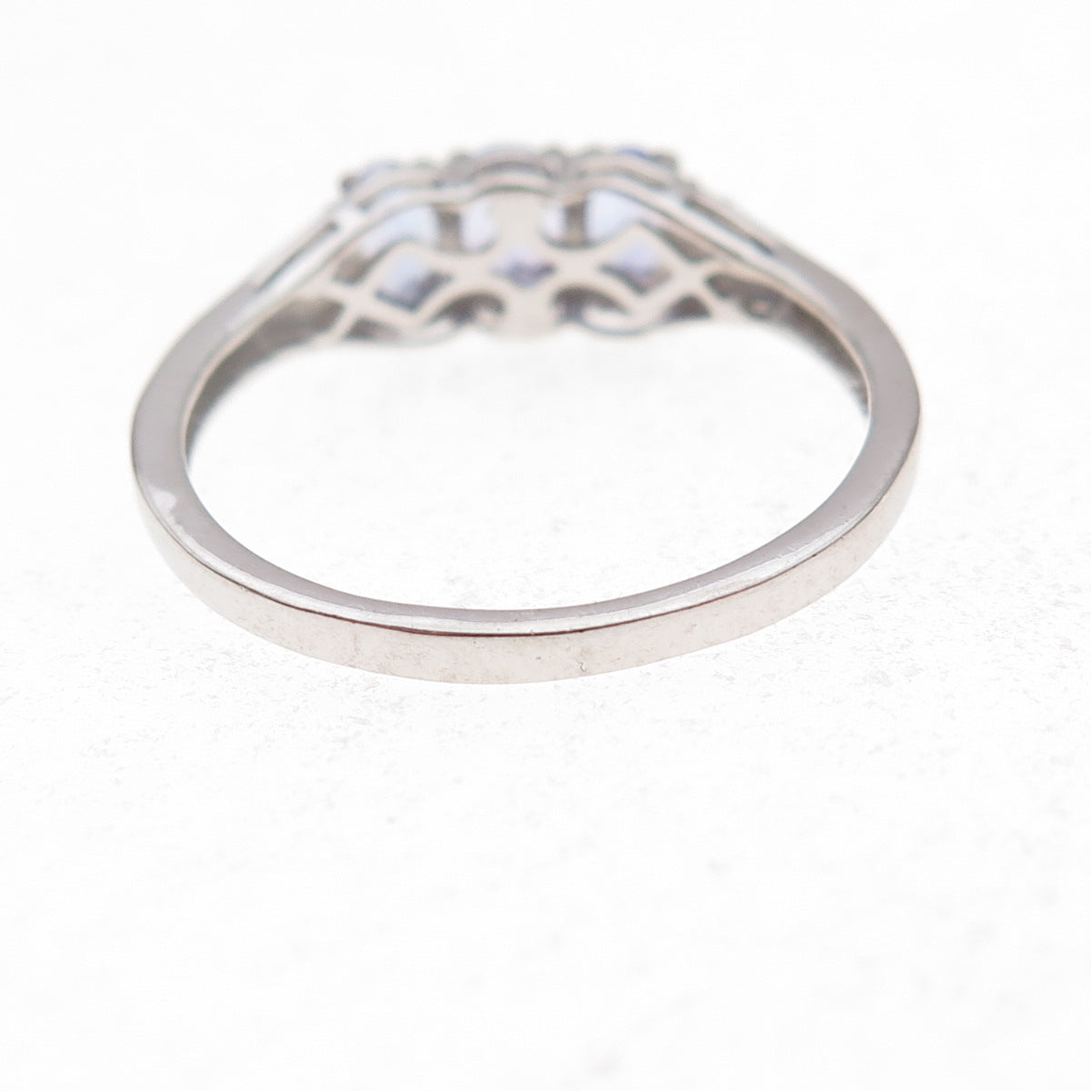 Chuck Clemency 925 Sterling Silver Real Oval-Cut Tanzanite Ring Size 8
