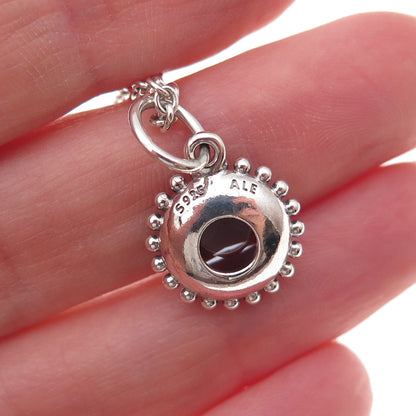 Pandora 925 Sterling Silver C Z Midnight Star Cable Chain Necklace 16-18"
