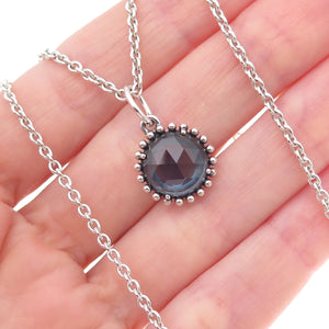 Pandora 925 Sterling Silver C Z Midnight Star Cable Chain Necklace 16-18"