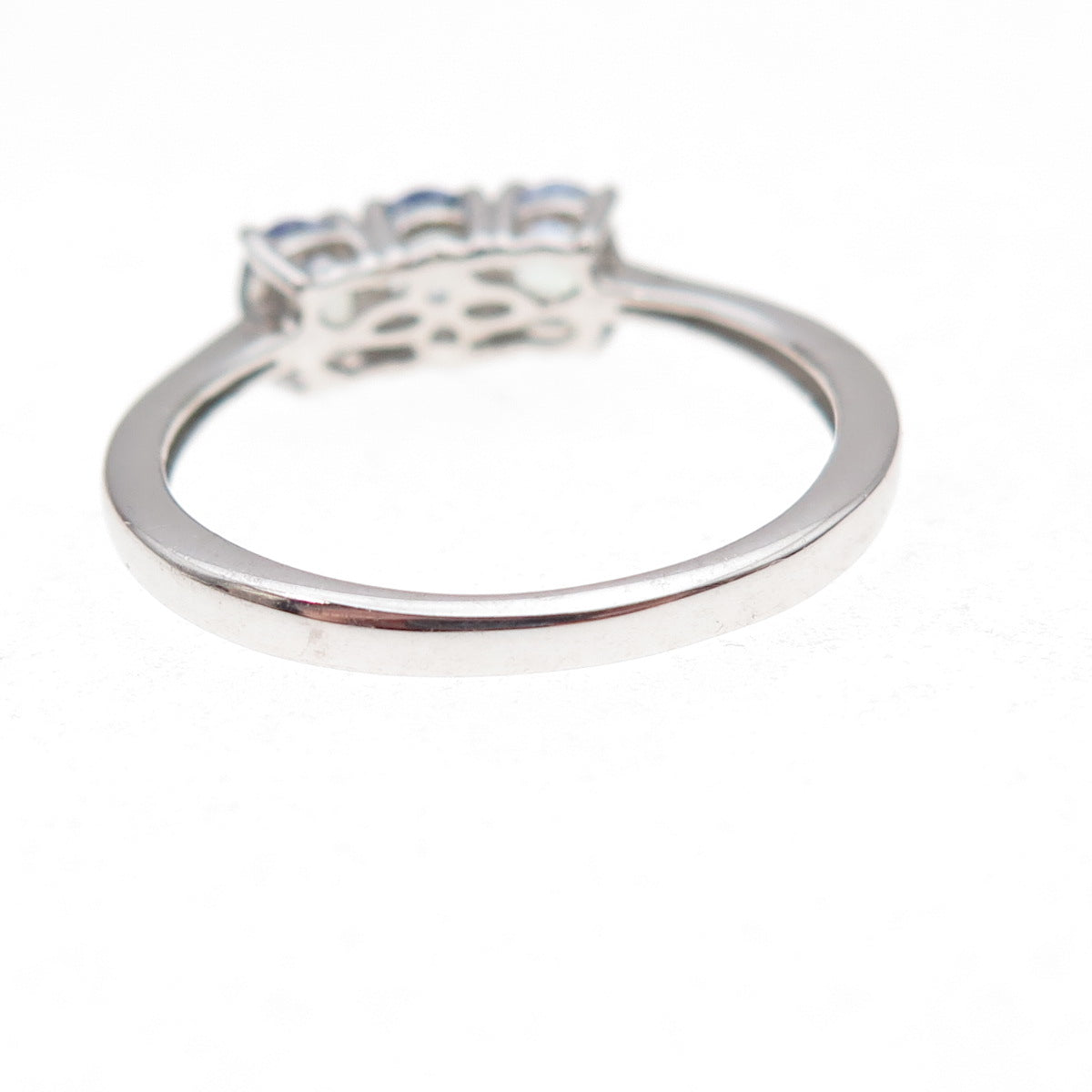 Chuck Clemency 925 Sterling Silver Real Oval-Cut Tanzanite Ring Size 8