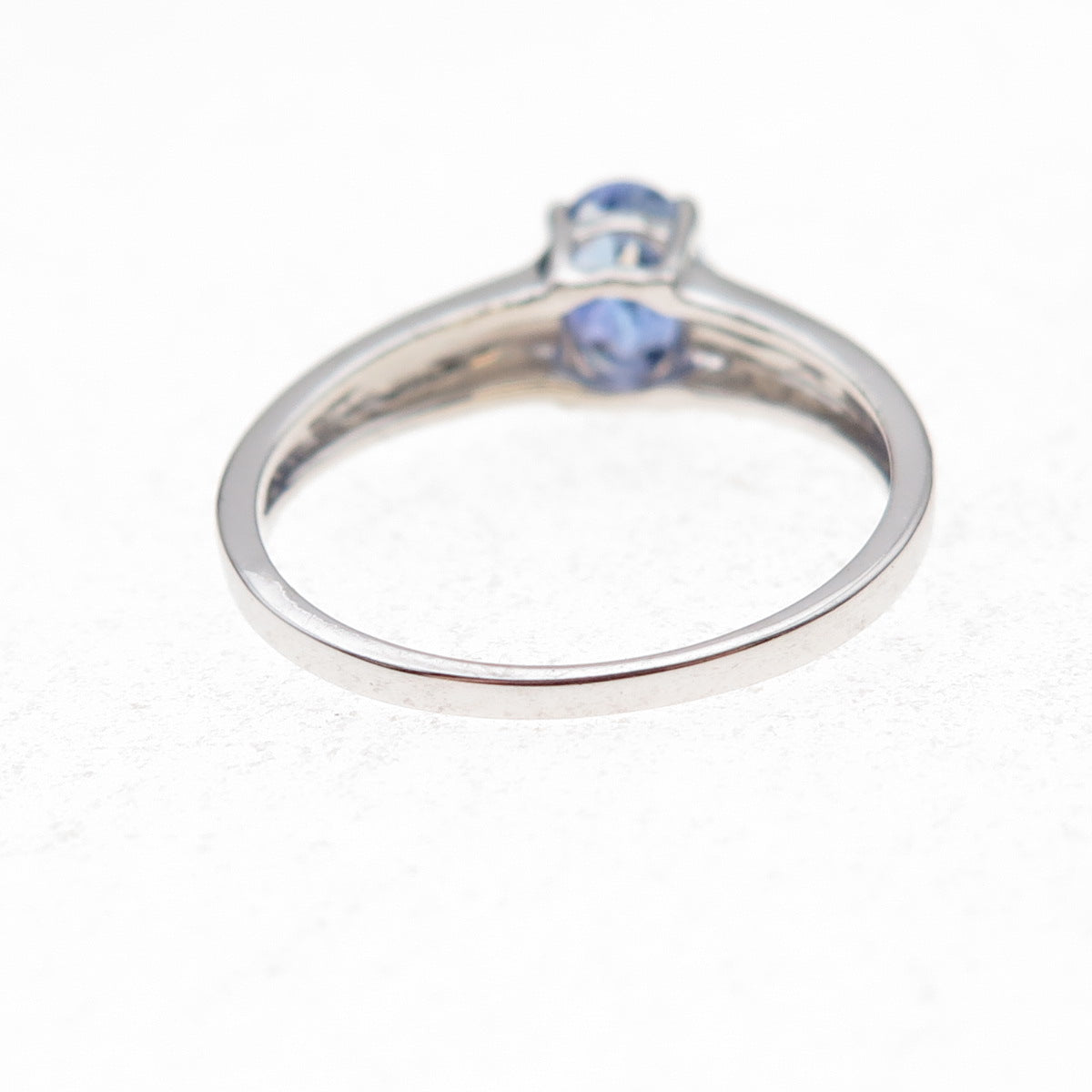 RJ Graziano 925 Sterling Silver Real Oval-Cut Tanzanite Ring Size 7.75