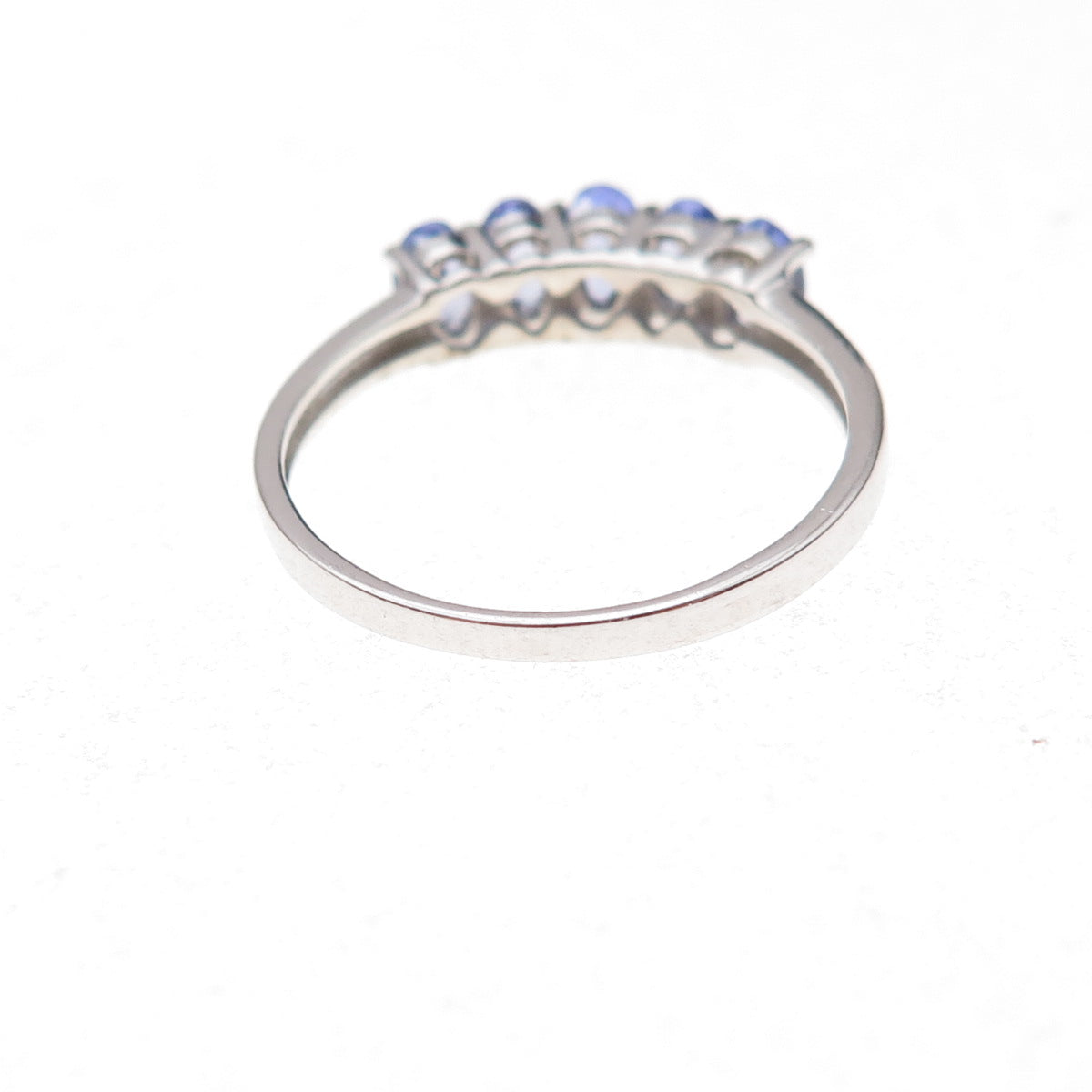 925 Sterling Silver Real Oval-Cut Tanzanite Ring Size 8