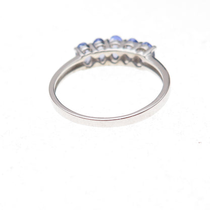 925 Sterling Silver Real Oval-Cut Tanzanite Ring Size 8