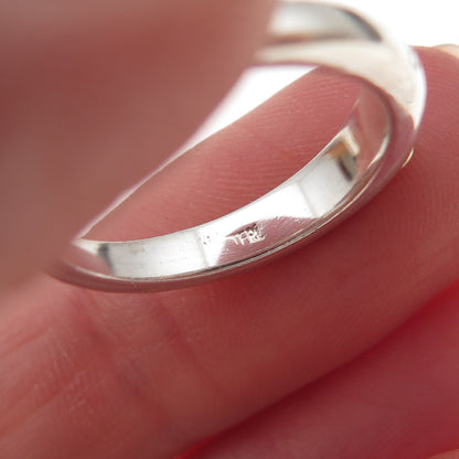 925 Sterling Silver 14K Gold Vintage Cross Heart Band Ring Size 6.25